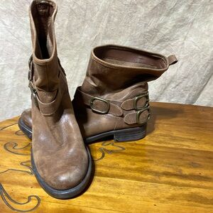 Leather Boots, low heel, Lucky Brand
